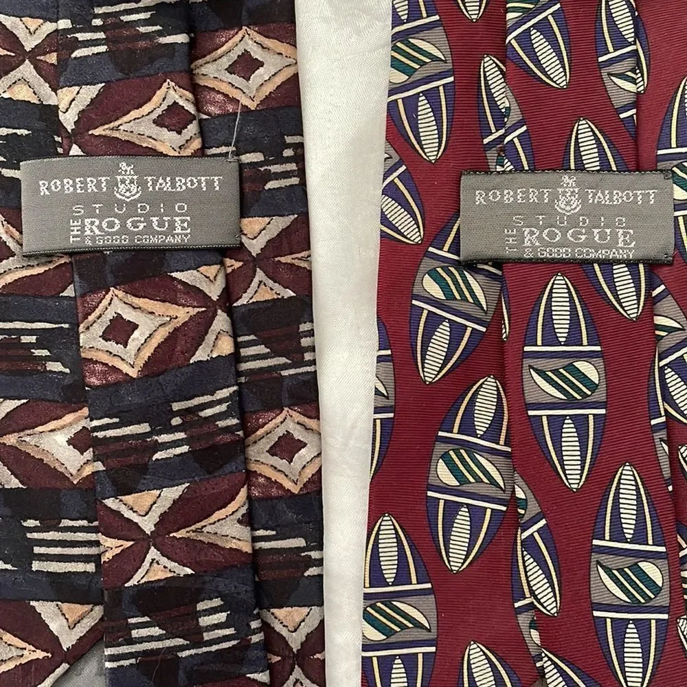 3 Vintage Robert Talbott ties from the 90s‎